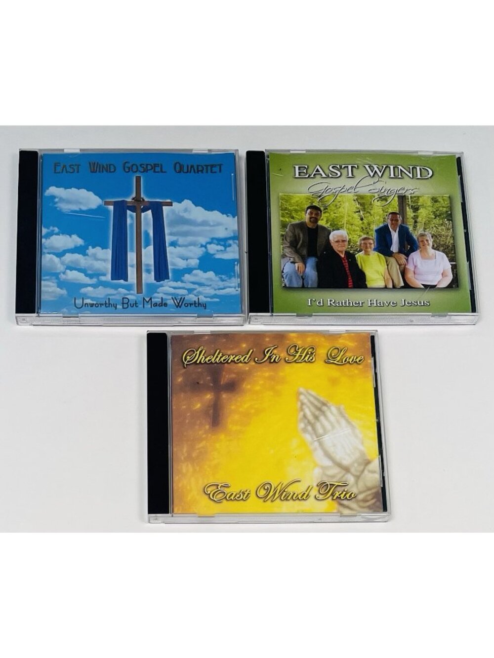 Lot 3 EAST WIND Gospel Singers Trio Quartet CDs Christian Religious